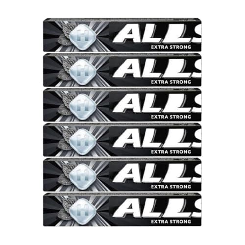 Image of Halls Menthol Action Extra Strong Lozenges 32g x 6, Maximum Cooling Relief Sweets for Throat & Nasal Passages, Fresh Breath with Welari Thank You Card | (6 Pack)