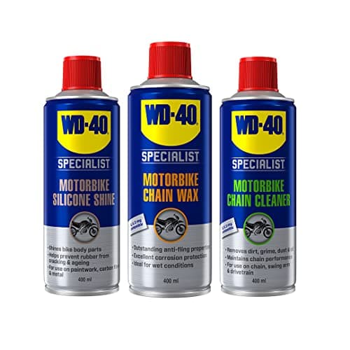 Image of WD-40 Specialist Motorbike New Multi Pack - Chain Cleaner, Chain Wax and Silicone Shine