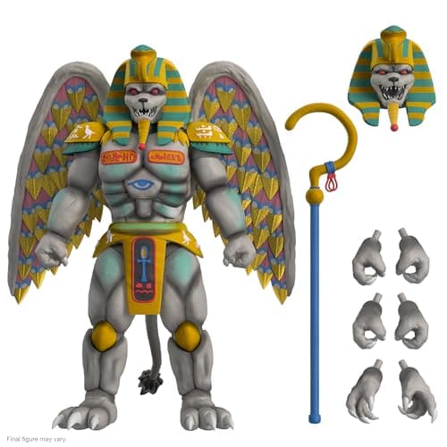 Image of Super7 ULTIMATES! Mighty Morphin Power Rangers King Sphinx - 8" Power Rangers Action Figure with Accessories Classic TV Show Collectibles