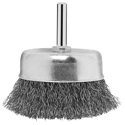 Image of Bosch 2609256517 6 x 70 mm Wire Cup Brush Crimped Wire Shank