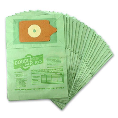 Image of SPARES2GO Paper Dust Bags For Numatic James JVP180 JVP180A JVC200 Vacuum Cleaner (Pack of 20)