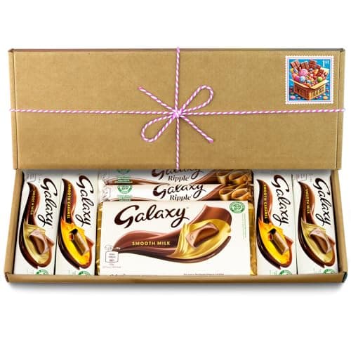 Image of Selection Box Chocolate Hamper | Letter Box Gift | Fullsize Galaxy Chocolate bars | Ideal Gifts For Women, Men, Kids (All Occasions, Full Size)
