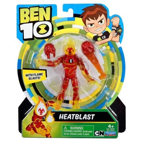 Image of Ben 10 Heatblast Action Figure with Flame Blasts!