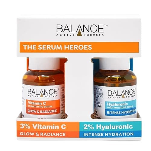 Image of Balance Active Formula The Serum Heroes (Vitamin C Brightening serum & Hyaluronic Deep Moisture Serum) - Armed with active ingredients to glow and hydrate.