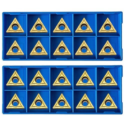 Image of 20pcs TCMT110204 / TCMT21.51 Carbide Turning Inserts,TISIN Coating, Replacement Inserts for CNC Lathe,TCMT Inserts, for Lathe Turning Holder Boring Bars