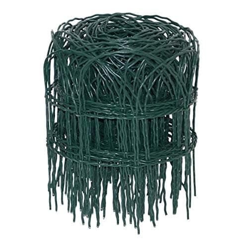 Image of Floralcraft® Green PVC Coated Wire Garden Border Fencing Roll - 10m x 0.25m