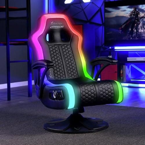 Image of Genuine X Rocker Adrenaline RGB Stereo Gaming chair with LED Light
