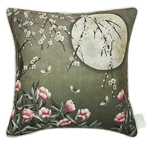 Image of The Chateau 1 x MOONLIGHT Cushion Cover - 45 x 45cm - MOSS GREEN - No Insert