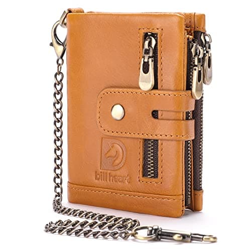 Image of bill heart BH0002-Chain wallet…, Brown, Fashion