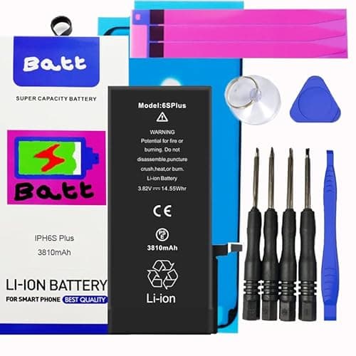 Image of Batt® High Capacity Battery Kit for iPhones Includes All Stickers & MAGNETIC Tools (iPhone 6S Plus)