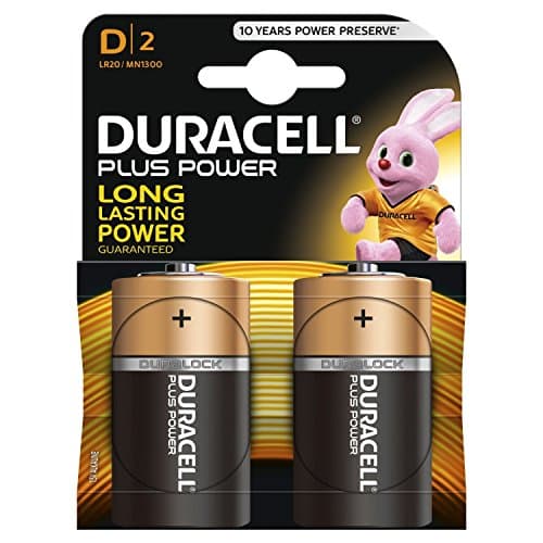 Image of Duracell Plus MN1300 - Battery 2 x D type Alkaline