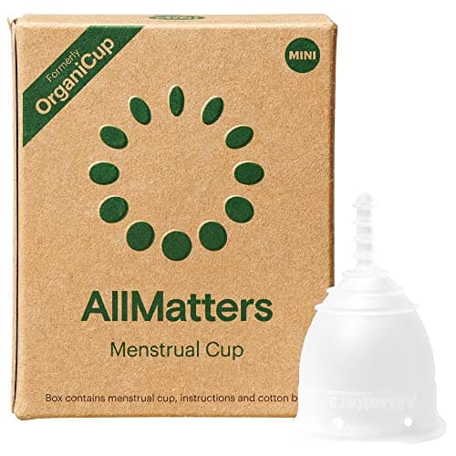 Image of AllMatters Menstrual Cup (Formerly OrganiCup) Mini-Sized, for Teens or Those Who Need a Smaller Size. Award Winning Period Cups