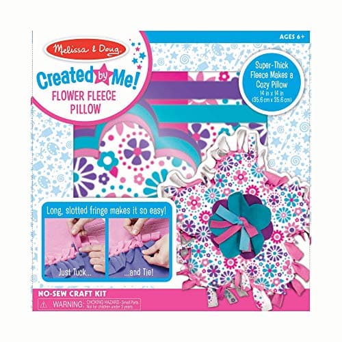 Image of Melissa & Doug Created by Me! Flower Fleece Pillow