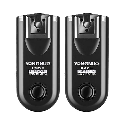 Image of YONGNUO RF603 II S2 Flash Trigger for Studio and On-camera Flash 24G Wireless Transmission Remote Shutter Compatible with Sony A9 A71ll A7r3 A7M3 Professional Flash Trigger