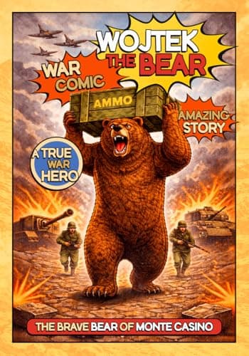 Image of Wojtek the Bear: A True War Hero, The Brave Bear of Monte Casino, War Comic