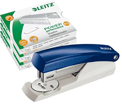 Image of Leitz NeXXt Series Small Office Stapler, 25 Sheet blau mit Klammern