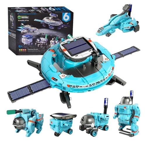 Image of DIY Solar Robot Kit - Solar Energy STEM Educational Building Toy Learning Model Practical Engineering Experimentation Activity Scientific Experimentation | Creative STEM Gift for Kids