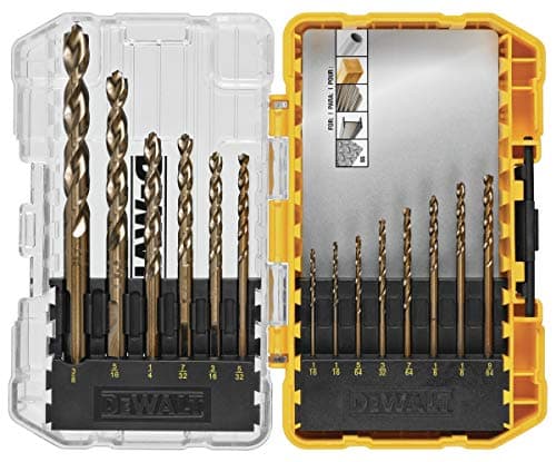 Image of DEWALT Cobalt Alloy Steel Drill Bit Set with Pilot Point, 14-Piece (DWA1240)