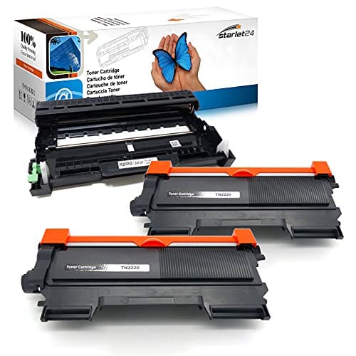 Image of 2 x Brother Toner Cartridges + 1 x Imaging Drum Compatible with Brother TN2220 DR2200 for DCP-7055 DCP-7060D MFC-7360N MFC-7460DN 7860DW HL-2130 HL-2240 HL-2240D HL-2250DN HL-2270DW FAX-2840 FAX 2940