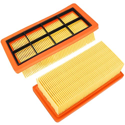 Image of Rebirthcare 2 pieces hepa filters for kärcher 66.41 5-953.0 kfi 7420 hoover filter for kärcher ad2, ad2 battery, ad4 premium, ad3 premium, ad3, ad 3.200, ad 3.000 spare parts accessories