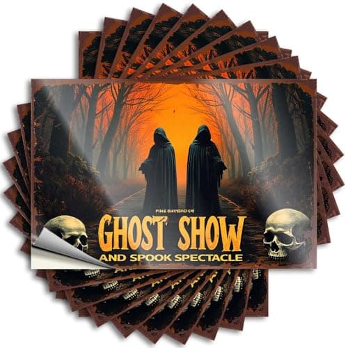Image of Tool Box Stickers Ghost Show: Spook Spectacle in The Haunted Woods Stickers 10Pcs Car Stickers Funny Love Stickers(8X12CM)