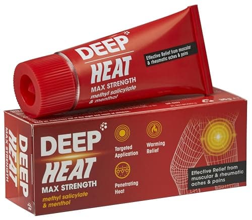 Image of Deep Heat Maximum Strength, Pain Relief Cream for Muscular & Rheumatic Aches, Pain and Stiffness, 35 g (Pack of 1)