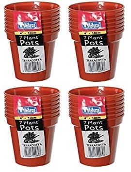 Image of 4x 7 10cm Plant Pots
