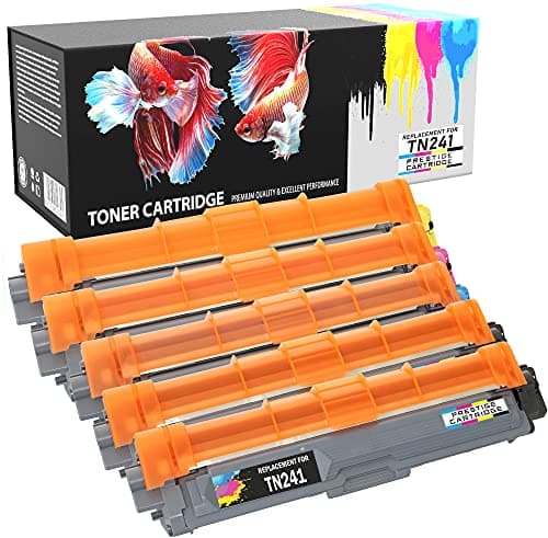 Image of Prestige Cartridge TN-241/TN-245 Toner Cartridge for Brother HL-3140CW/HL-3150CDW/HL-3170CDW - Assorted Colour (Pack of 5)