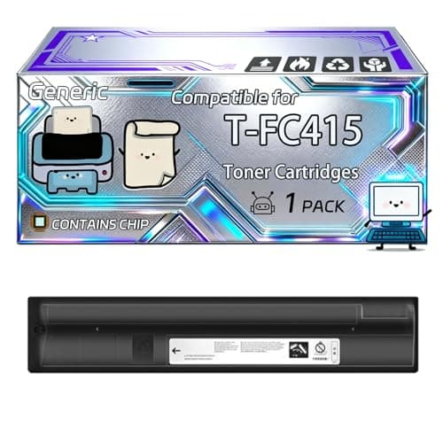 Image of T-FC415 Toner Cartridges Compatible for Toshiba E-Studio 2515 AC 3015 AC 3515 AC 4515 AC 5015 AC Printers, With Chip, 38400 Pages, Vibrant Colours (1 Pack Black)