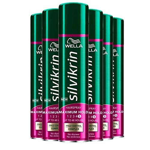 Image of 6 x Wella Silvikrin Classic Hair Spray 250ml - No.5 Maximum Hold