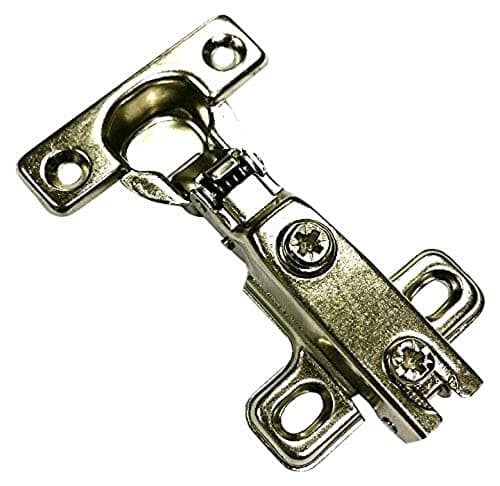 Image of Merriway BH06011 (2 Pcs) Cabinet Hinge 26mm 95 Degree Soft Close ZP Slide-On Full Overlay - Pack of 2 Pieces