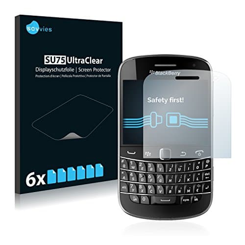 Image of Savvies 6 Pack Screen Protector compatible with RIM BlackBerry Bold Touch 9900 Protection Film Clear