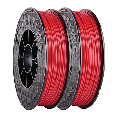 Image of UP Fila Premium ABS 3D Printer Filament, Low Odor, Consistent 1.75mm Diameter,1KG (500g×2 Spools), Red
