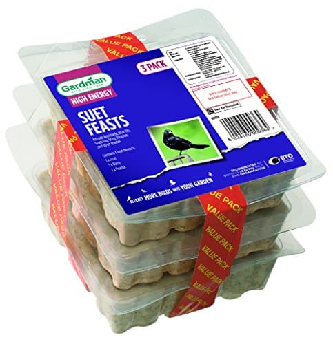 Image of Gardman Suet Feast Blocks for Wild Birds, Pack of 3