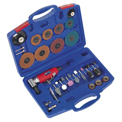 Image of Sealey Gsa674K Generation Air Angle Die Grinder/Sander Kit 42Pc