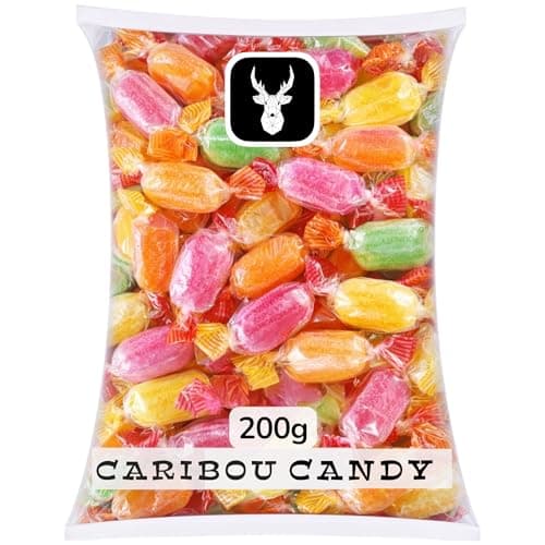 Image of Fruit Sherbets Traditional Sweets 200g – Individually Wrapped Fruit Boiled Sweets with Fizzy Sherbet Centre – Clear Pillow Pack – Perfect for Sharing & Movie Nights