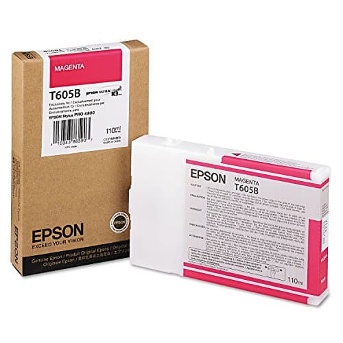 Image of Epson Ink Cartridge for Stylus 4800, Magenta T605B, Genuine