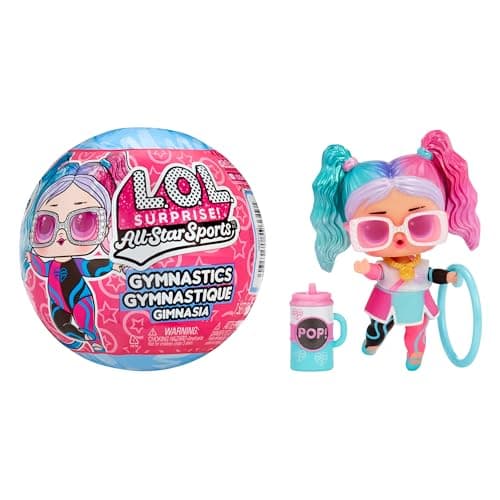 Image of L.O.L. Surprise! All Star Sports - Gymnastics - Gymnastics Theme Collectible Doll with 8 Surprises including Sports Doll and Balance Beam Ball - Great for Girls and Olympics Fans Ages 3+
