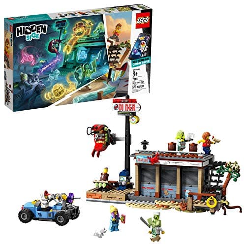 Image of LEGO Hidden Side Shrimp Shack Attack 70422 Augmented Reality, New 2019 (AR) Building Set with Ghost Minifigures and Toy Car for Ghost Hunting, Tech Toy for Boys and Girls (579 Pieces)