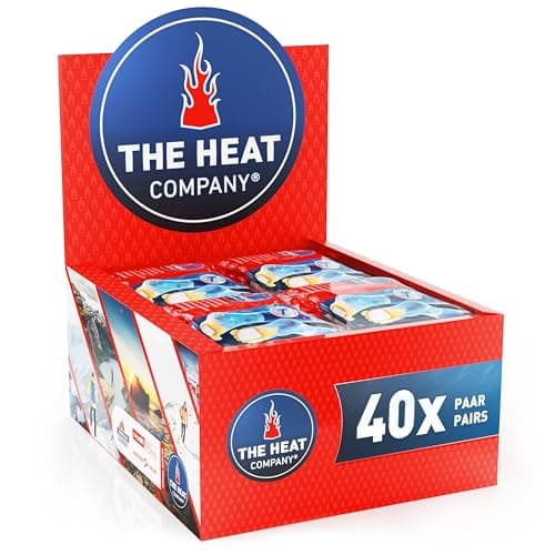 Image of THE HEAT COMPANY Foot Warmer - 40 Pairs - EXTRA WARM - Adhesive - Foot Warmers - 8 Hours Warm Feet - Instant Heat - Air Activated - Purely Natural