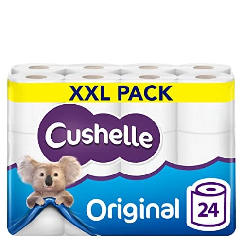 Image of Cushelle Original Toilet Paper Bulk Buy, 24 White 2 ply Toilet Rolls