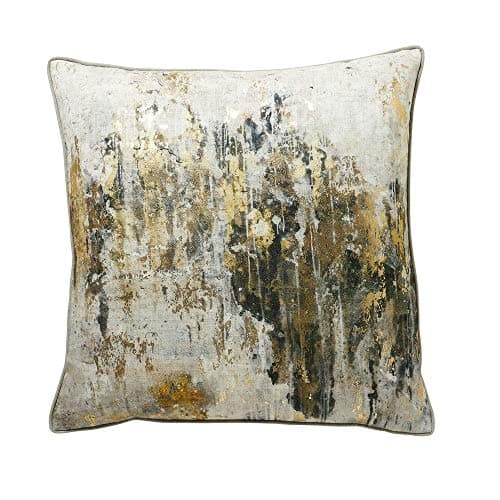 Image of Scatterbox Savanna Velour Feather Filled Cushion, Champagne, 50 x 50 Cm