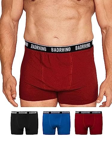 Image of BadRhino Big & Tall 3 Pack/Red/Blue Boxers - Men's - Plus Size Curve