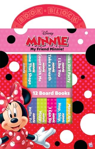 Image of Disney - My Friend Minnie Mouse - My First Library 12 Board Book Block Set - Great for Teaching First Words - PI Kids
