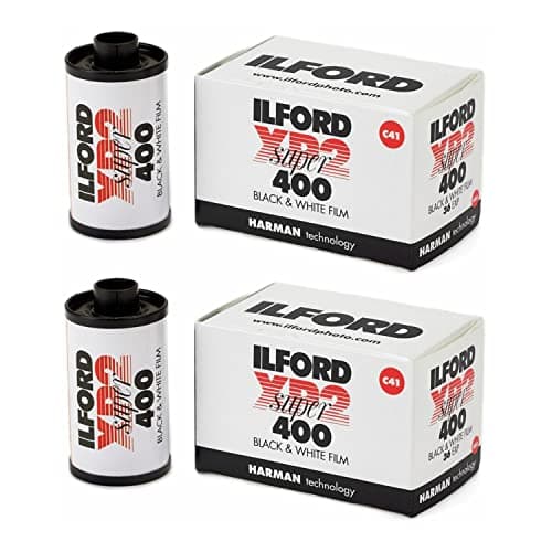 Image of Ilford LYSB06WVJW47F-ELECTRNCS XP-2 Super 400 135-36 Black & White Film (2 Pack)