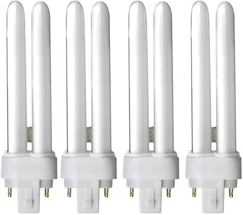 Image of Lampwise 4X 26W 2 Pin G24d-3 PL-C Cool White 4000K Plug-in CFL