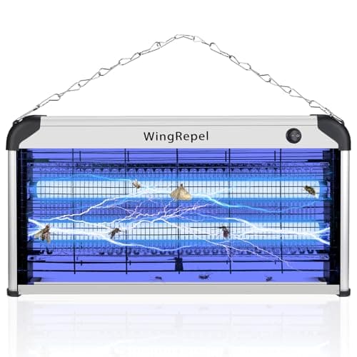 Image of WingRepel 7030-WR 30W Pro Electric Fly Insect Killer 80-120m², 2400V Indoor UV Bug Zapper, Blue Fly Mosquito Light for Home Kitchen Restaurant