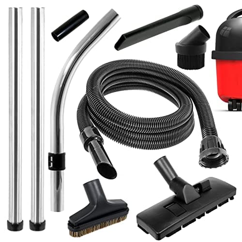 Image of SPARES2GO Complete Wet & Dry 1.8m Hoover Hose, Rods, Floor & Mini Tool Kit for Numatic Henry Hetty etc Vacuum Cleaners