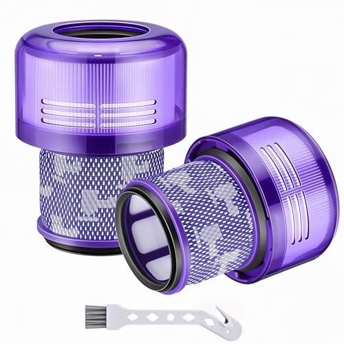 Image of Replacement Filters for Dyson V11 V15 SV14 Absolute, Animal Cordless Vacuum Cleaner,Compare to Part # DY-970013-02,2 Pack,Purple
