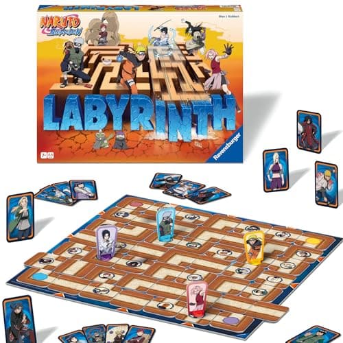 Image of Ravensburger Naruto Labyrinth The Moving Maze Board Game for Kids and Adults Age 7 Years Up - New 2024